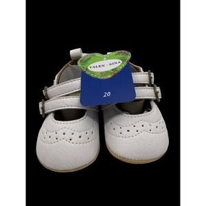 Baby Girls Double-Strap Mary Jane Flats‎ Moccasins Shoes White 6-12 Mth